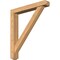 Ekena Millwork Traditional Craftsman Smooth Bracket w/ Offset Brace, Western Red Cedar, 5 1/2"W x 36"D x 40"H BKT0604X36X40TRA04SWR - alternate 1